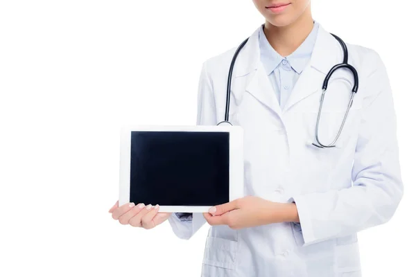 Medico con tablet digitale — Foto Stock