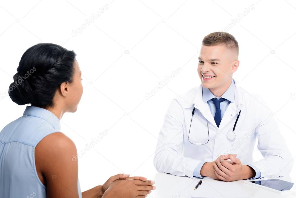 patient having consultation 