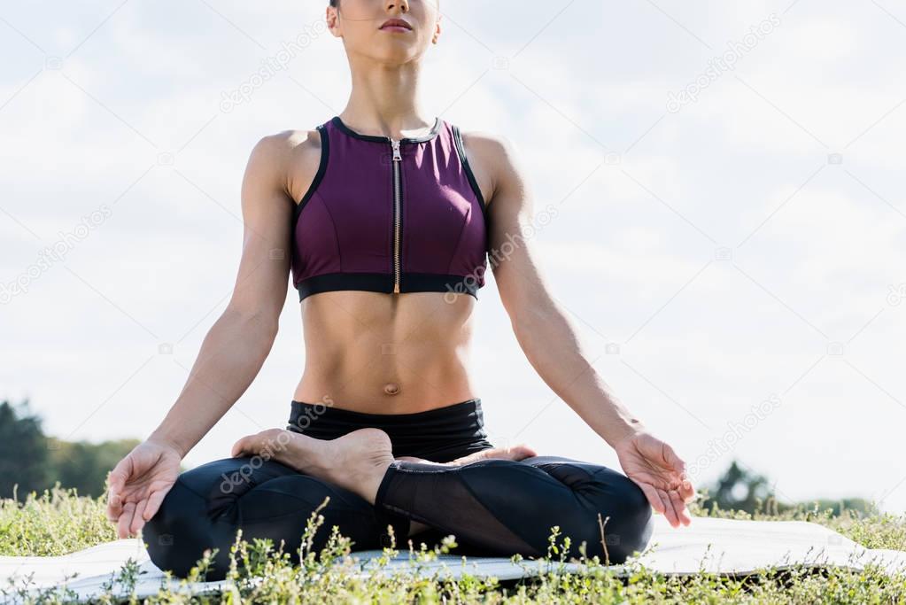 woman in Lotus Pose