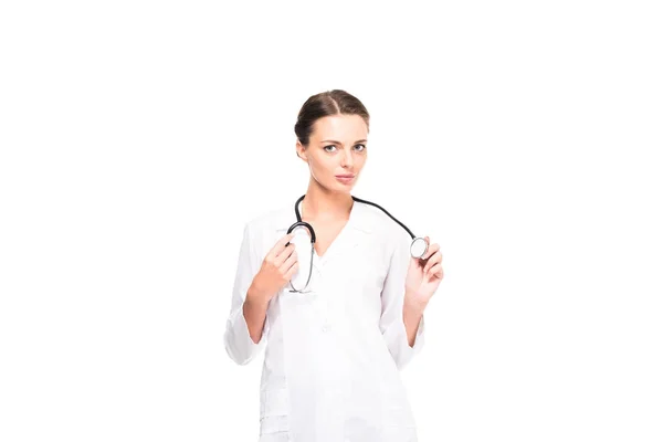 Doctor with medical stethoscope — Stock Photo, Image