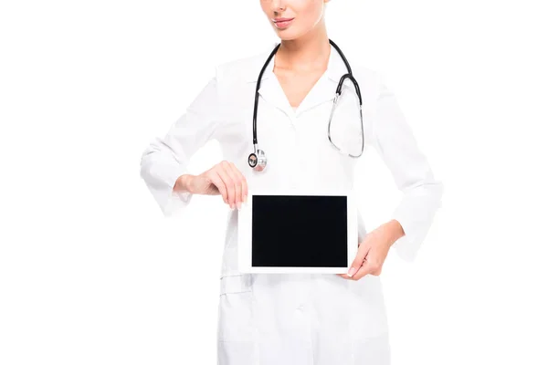 Medico con tablet digitale — Foto Stock