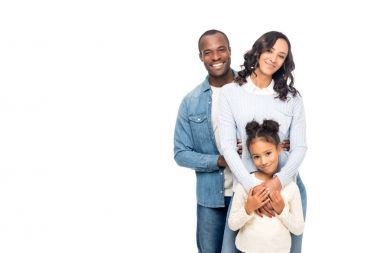 mutlu bir Afro-Amerikan Aile