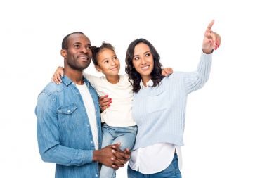 mutlu bir Afro-Amerikan Aile