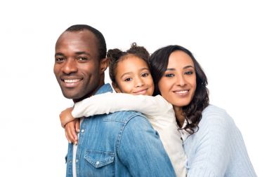 mutlu bir Afro-Amerikan Aile