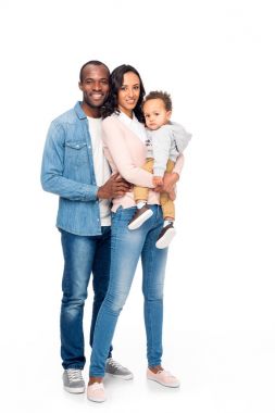 mutlu bir Afro-Amerikan Aile