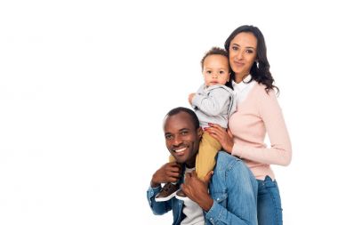 mutlu bir Afro-Amerikan Aile