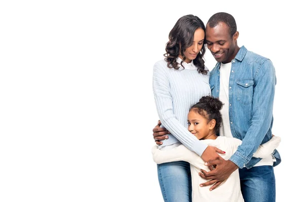 Familia afroamericana feliz — Foto de Stock