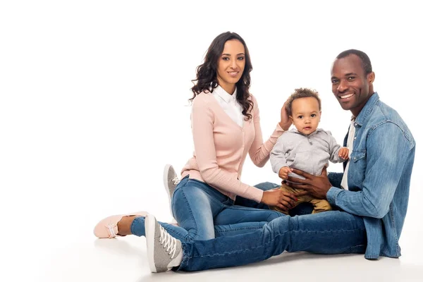 Familia afroamericana feliz — Foto de Stock