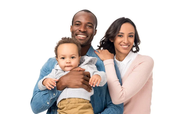 Familia afroamericana feliz — Foto de Stock