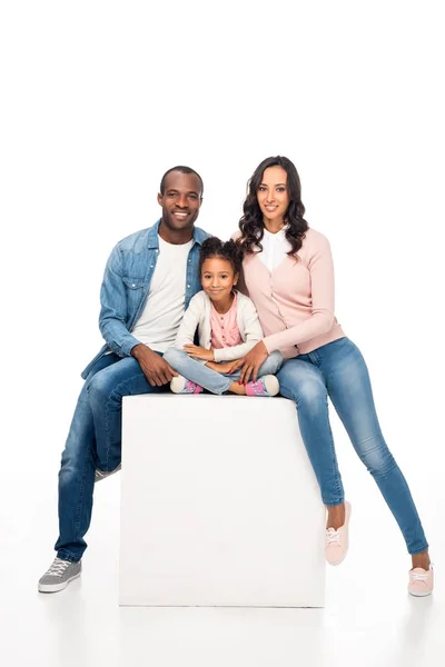 Familia afroamericana feliz — Foto de Stock