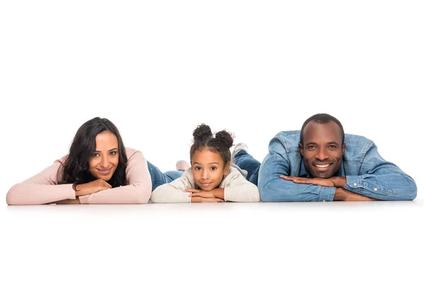 幸せなアフリカ系アメリカ人の家族 — ストック写真