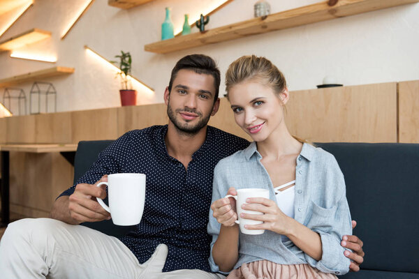 couple drinking coffee  
