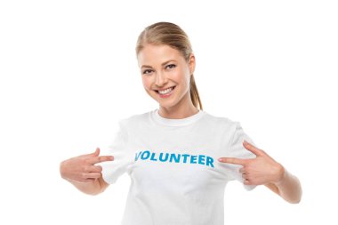 t-shirt üzerinde işareti işaret gönüllü