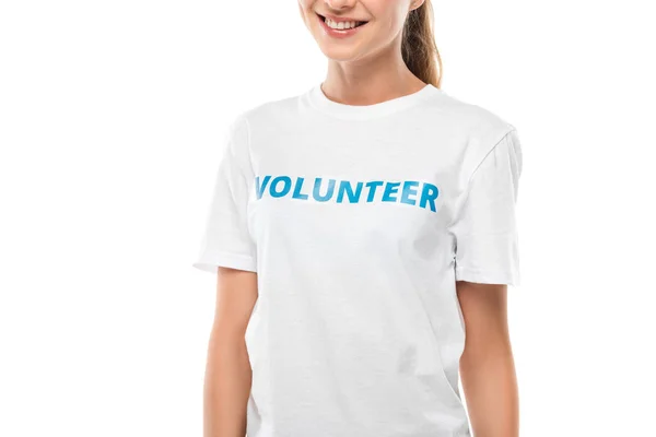 Voluntaria sonriente — Foto de Stock