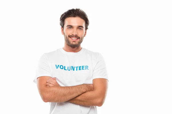 Volunteer showing thumb up — Stock Photo, Image