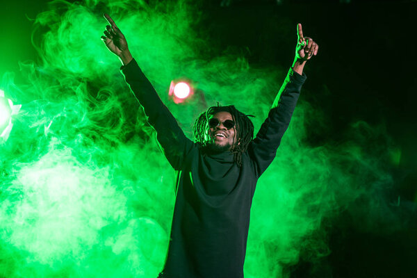 african american man in nightclub 