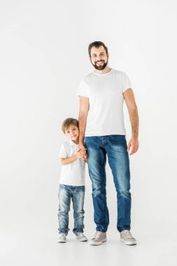 mutlu baba ve oğul birlikte