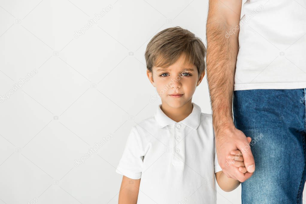 boy with father