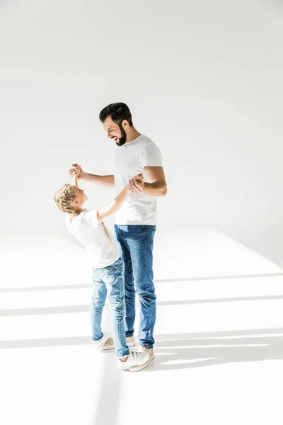 Feliz padre e hija —  Fotos de Stock