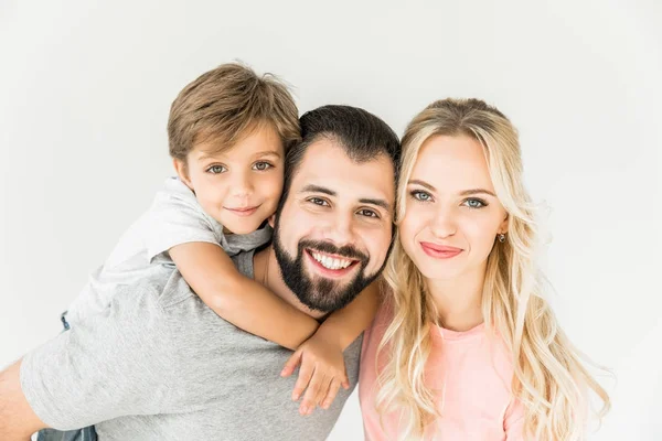 Jovem família feliz — Fotografia de Stock