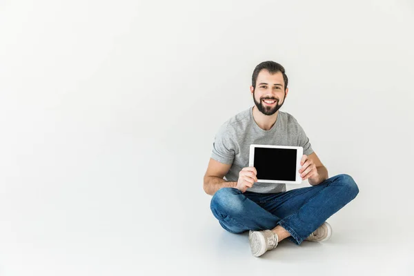 Man using digital tablet — Stock Photo, Image