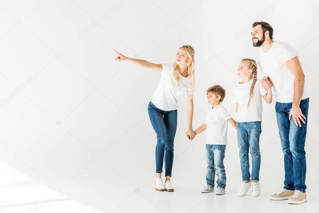 happy young family