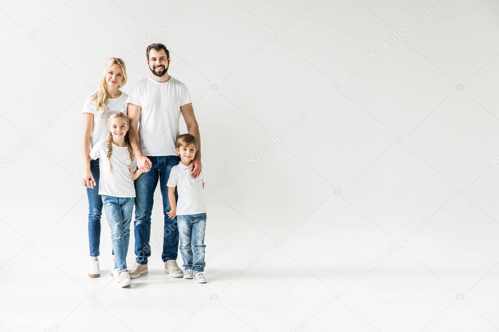 happy young family