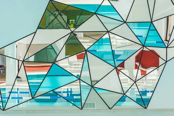 Parete Specchi Moderno Centro Benessere — Foto Stock
