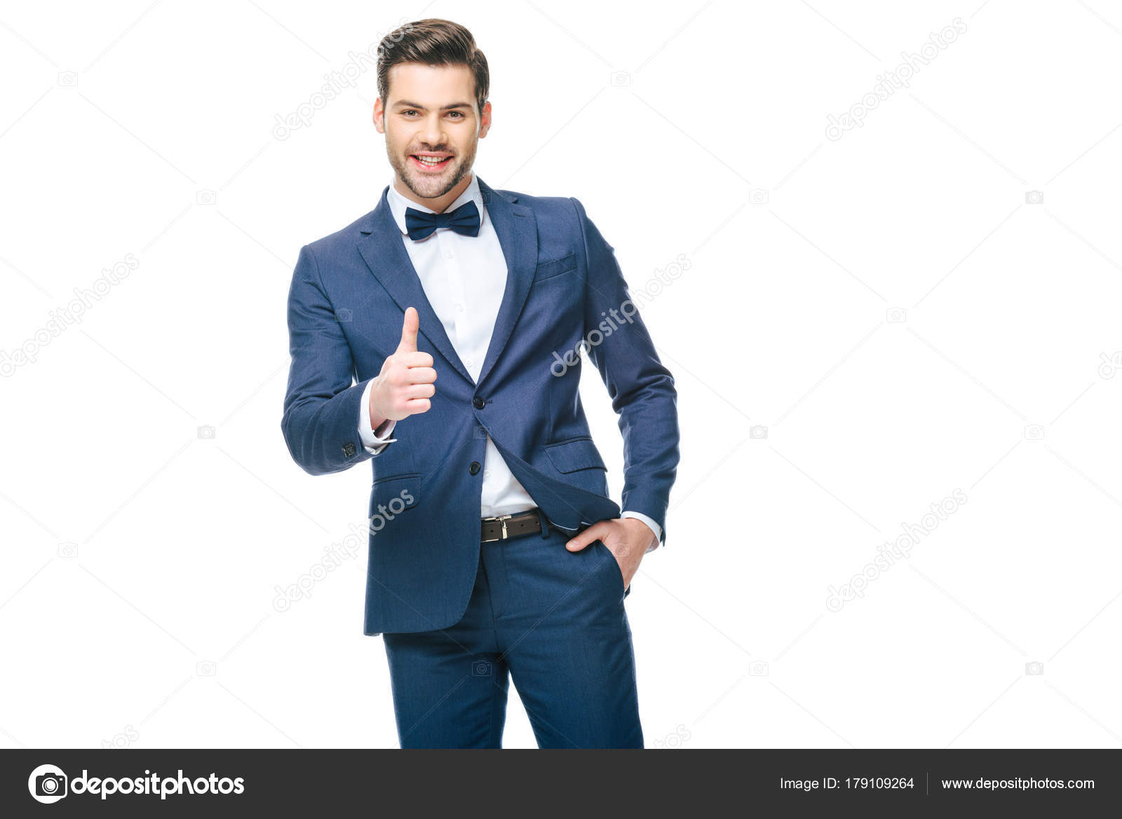 Portrait Smiling Man Suit Showing Thumb Isolated White Stock Photo Image By C Allaserebrina Portrait Smiling Man Suit Showing Thumb Isolated White Stock Photo Image By C Allaserebrina