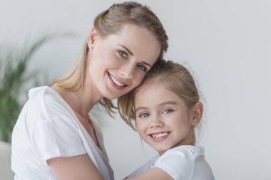 mother and daughter clipart