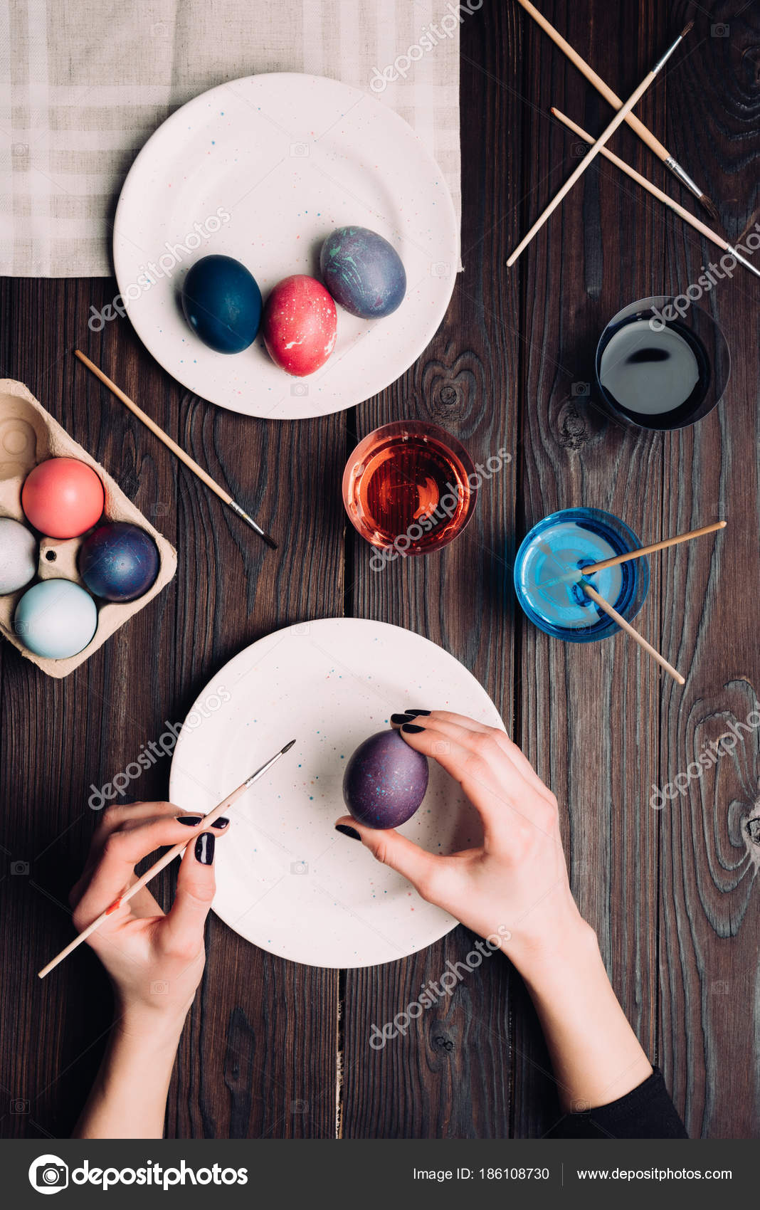 easter egg plate