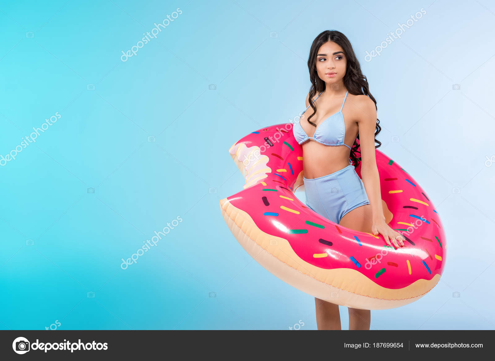 inflatable doughnut sitting