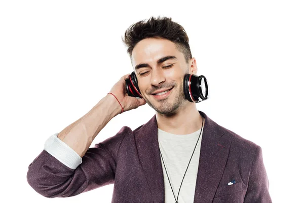 Young man in headphones — Stock Photo