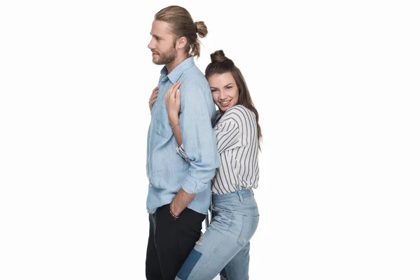 Feliz pareja joven - foto de stock