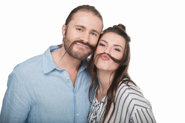 Heureux jeune couple — Photo de stock