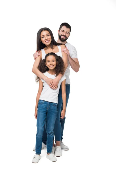 Happy multiethnic family — Stock Photo