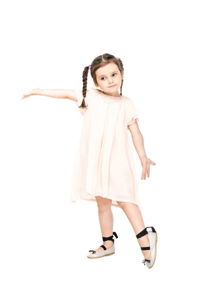 Adorabile ragazza in abito — Foto stock
