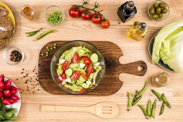 Salade maison fraîche — Photo de stock