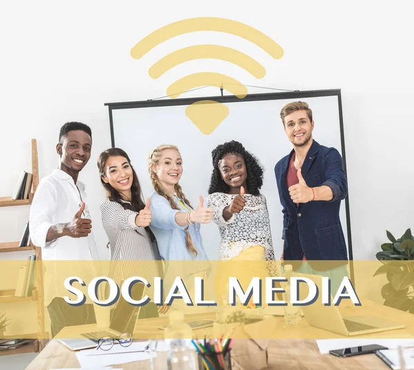 Concepto de medios sociales - foto de stock