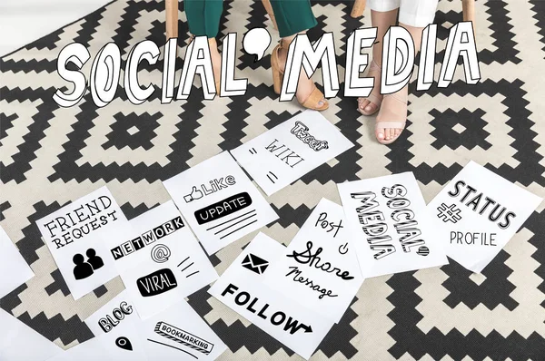 Social media concept — Stock Photo
