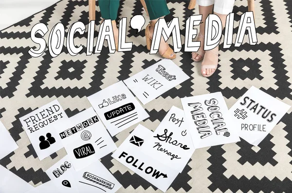 Concetto di social media — Foto stock