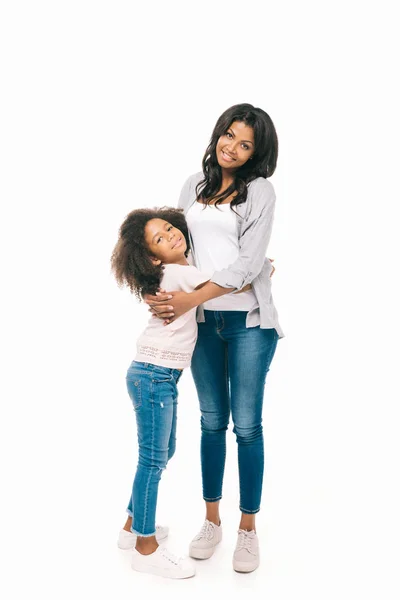 Happy african american mother and daughter — Stock Photo