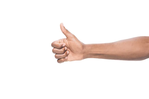 Mão mostrando polegar para cima — Fotografia de Stock