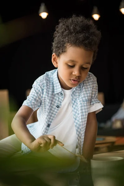 Carino afroamericano bambino — Foto stock