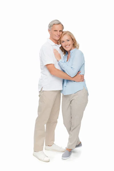 Hugging senior couple — Stock Photo