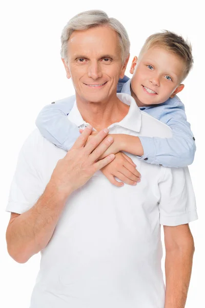 Дідусь і онук — Stock Photo