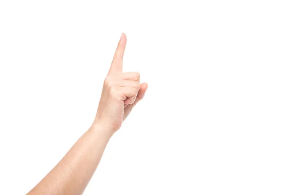Hand pointing up — Stock Photo