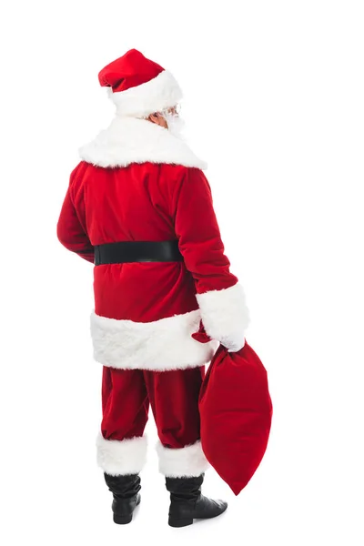 Père Noël avec sac — Photo de stock