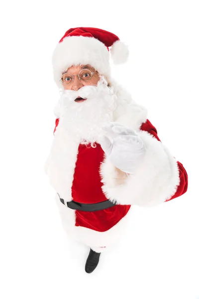 Emotional santa claus — Stock Photo