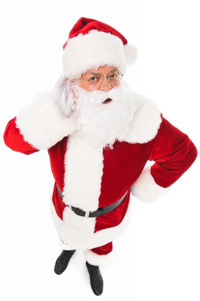 Emocional santa claus - foto de stock